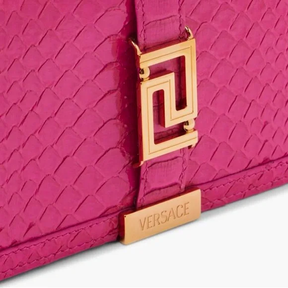NWT Versace Wallet On Chain Greca Goddess Phyton - Picture 5 of 6